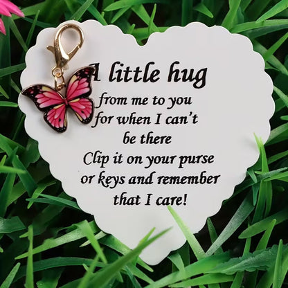 🦋Elegant Butterfly Charm with Warm Card