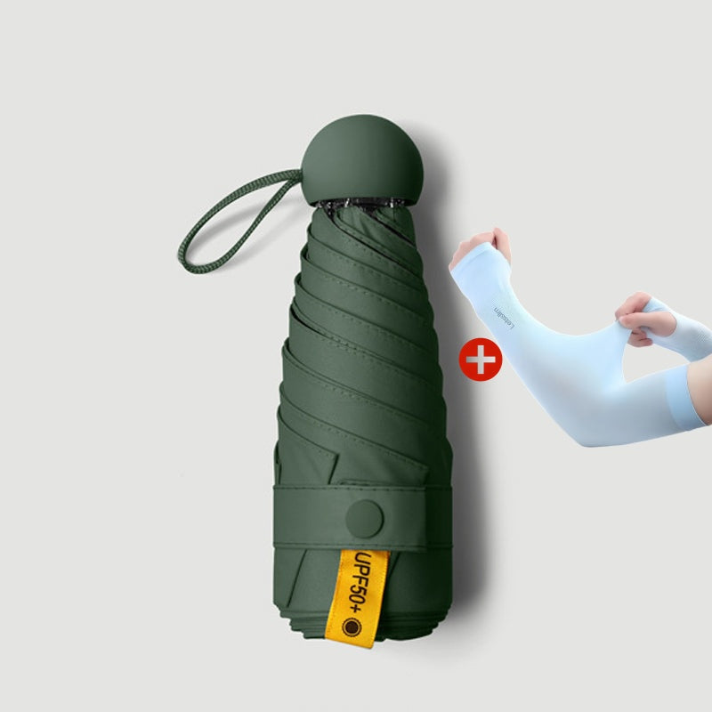 Dual-Purpose Portable Capsule Umbrella