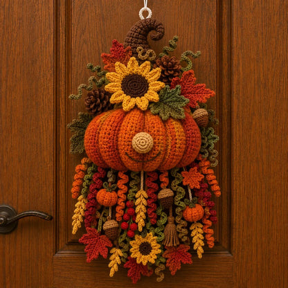 🎃Halloween Early Bird Special Sale 49% OFF-🧶 DIY Seasonal 3D Crochet Door Hanger Kit Collection | ⏳Coordinated Yarn, Filling, Accessories & Step-by-Step Instructions Included 💕
