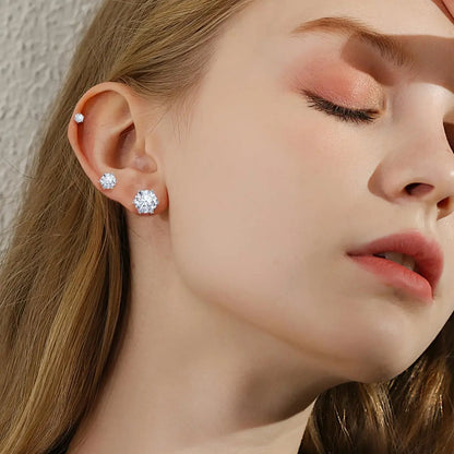 Classic Stud Earrings Set Lightweight Hypoallergenic Everyday Shine Confidence