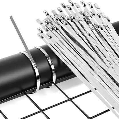 🔥Stainless Steel Cable Tie Gun with Metal Zip Ties