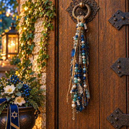 🕎 Festival of Lights Door Blessing – Hanukkah Keepsake for Home & Family