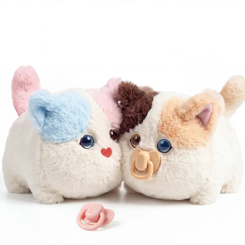 Interactive Fluffy Cat Plush Toy