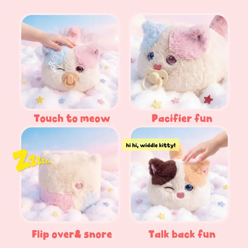 Interactive Fluffy Cat Plush Toy