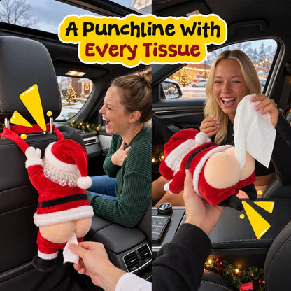Funny Santa Butt Tissue Box🎅