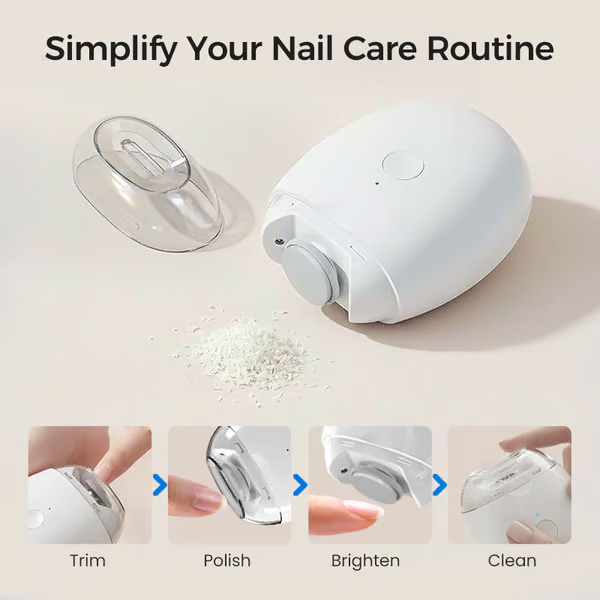 💎 Professional Nails, Zero Salon Visits! 💎 The Adjustable, Auto-Safe Grinder for Natural & Acrylics