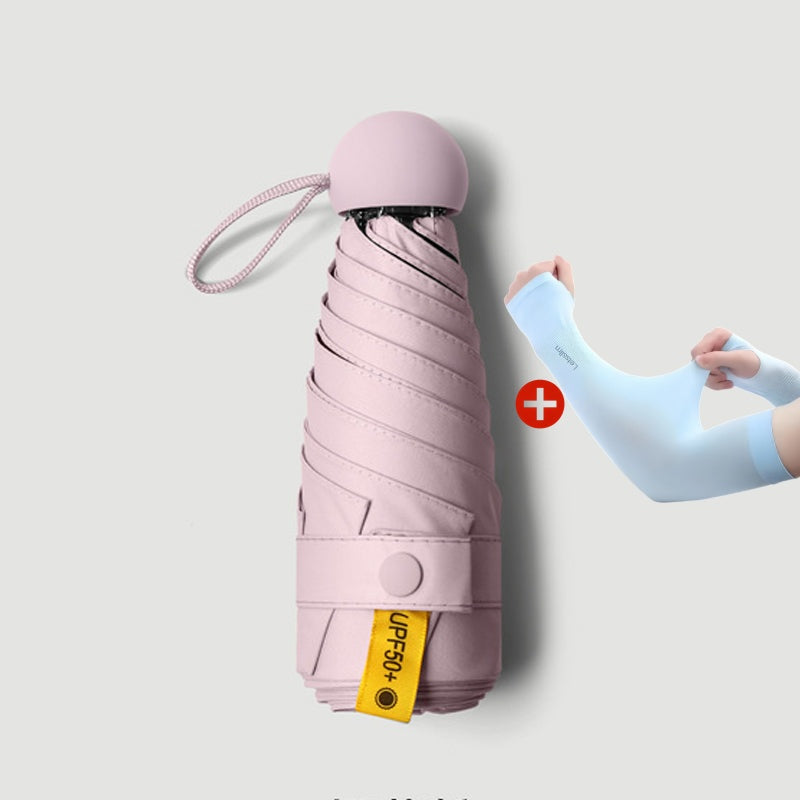 Dual-Purpose Portable Capsule Umbrella