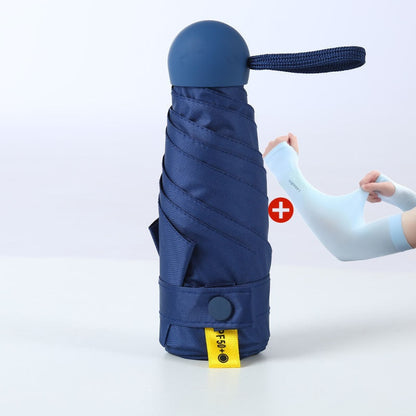 Dual-Purpose Portable Capsule Umbrella