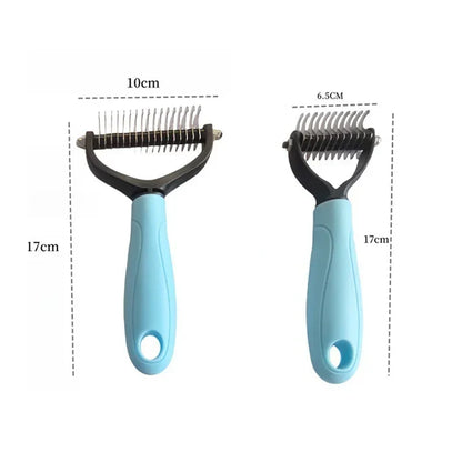 Dual-Sided Pet Grooming Comb for Dogs & Cats