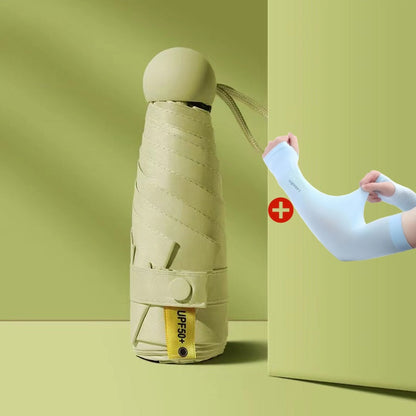 Dual-Purpose Portable Capsule Umbrella