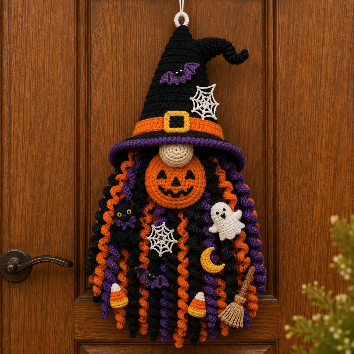 🎃Halloween Early Bird Special Sale 49% OFF-🧶 DIY Seasonal 3D Crochet Door Hanger Kit Collection | ⏳Coordinated Yarn, Filling, Accessories & Step-by-Step Instructions Included 💕
