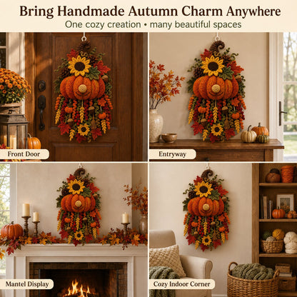 🎃Halloween Early Bird Special Sale 49% OFF-🧶 DIY Seasonal 3D Crochet Door Hanger Kit Collection | ⏳Coordinated Yarn, Filling, Accessories & Step-by-Step Instructions Included 💕