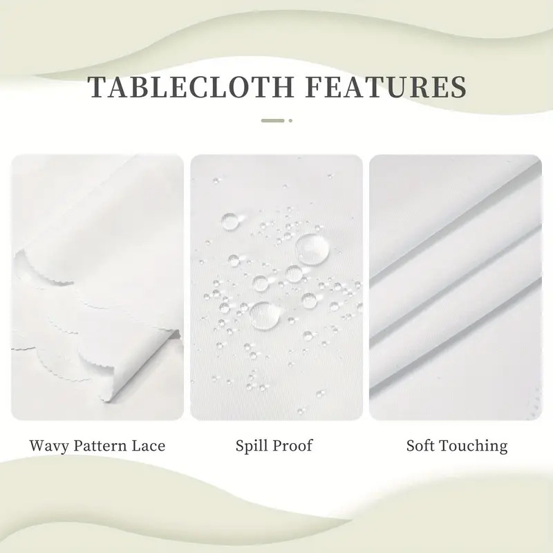 ⏳Limited-time 50% off⏰Elegant Waterproof Embossed Floral Tablecloth💮