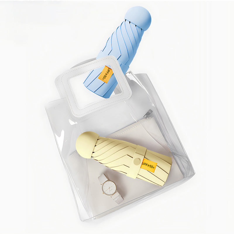 Dual-Purpose Portable Capsule Umbrella