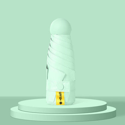 Dual-Purpose Portable Capsule Umbrella